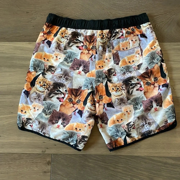 Bioworld Cat Kittens Swim Trunks Board Shorts XL - Picture 4 of 7